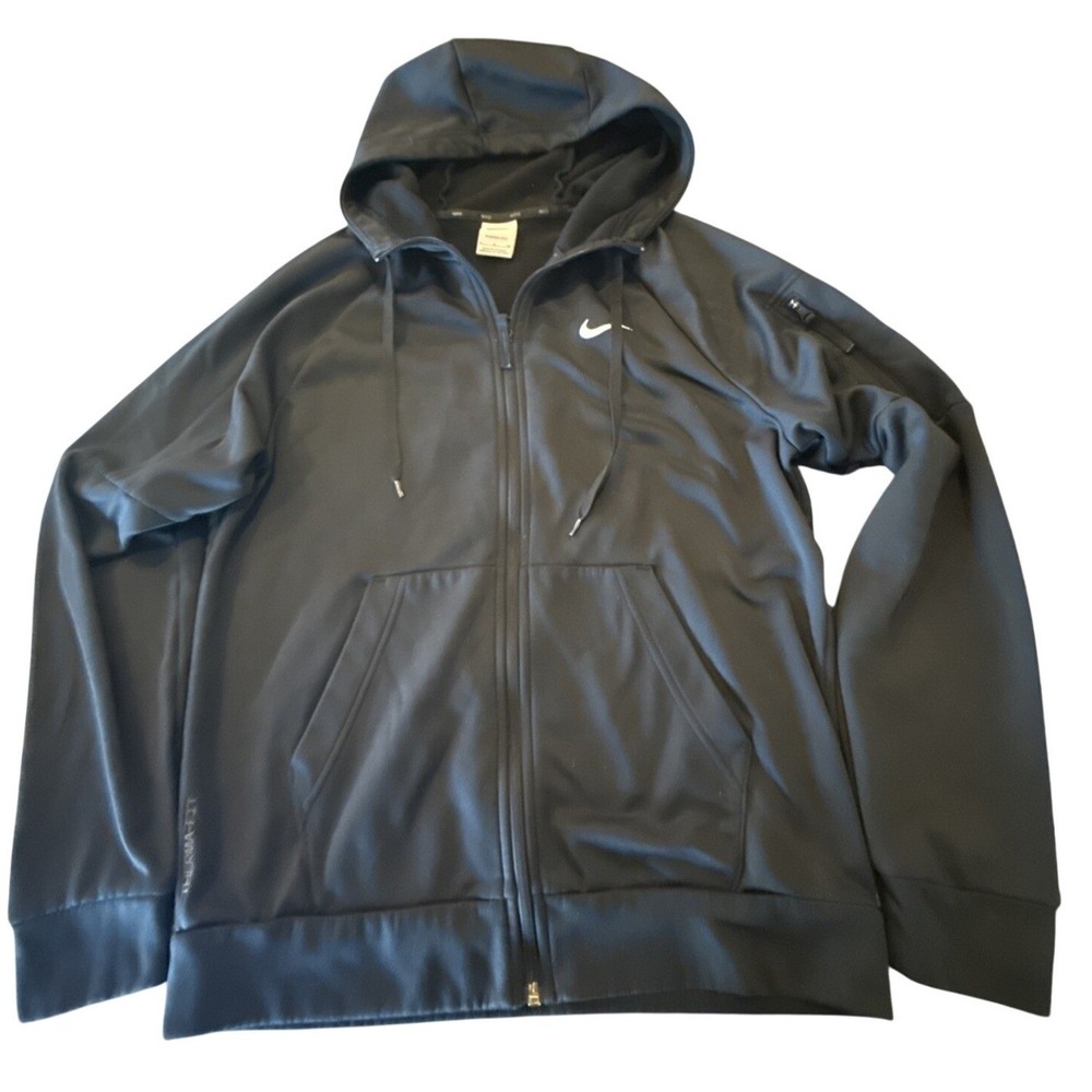 Nike Therma-Fit Full-Zip‎ Hoodie Men's Size S (DQ4830-010) Black EUC